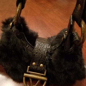 Rabbit Hair small handbag